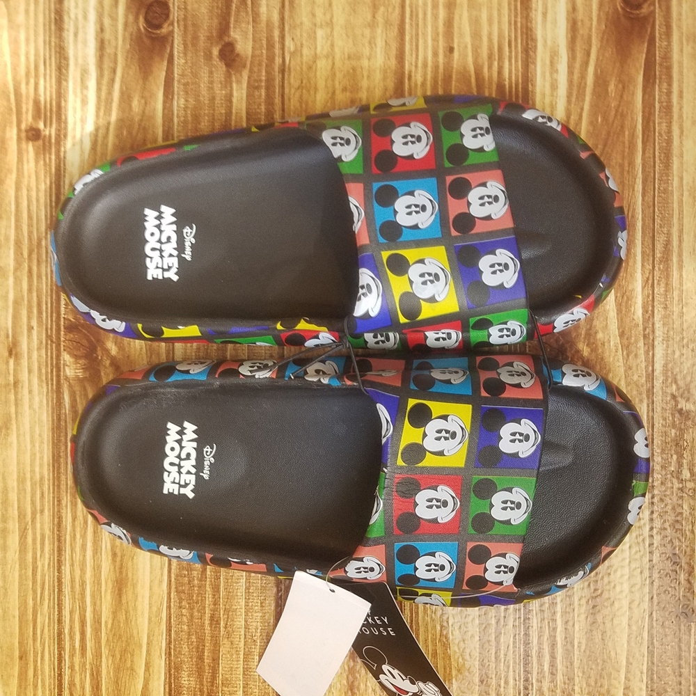 Disney Mickey Mouse Pool Slide Sandals Men's Size 9 Sliders Flip Flops